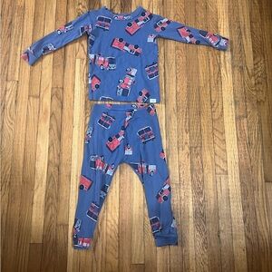 Baby Gap 2 year fire truck pajamas